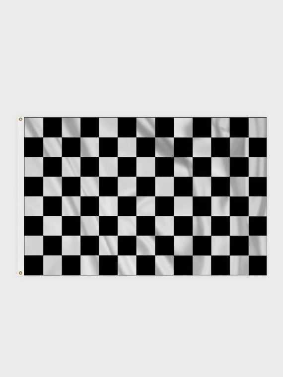FOSCO INDUSTRIES Flaga na maszt RACING Wyścigi Szachownica 100 x 150 cm