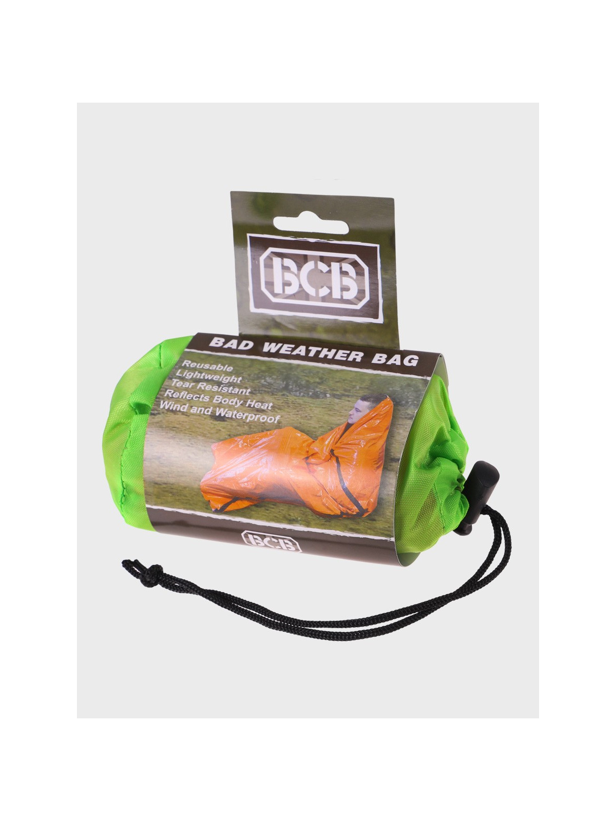 BCB Śpiwór termiczny ratunkowy Folia życia NRC Pomarańczowy