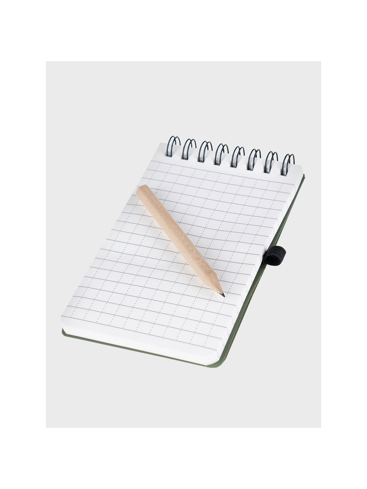 FOSCO INDUSTRIES NOTES WODOODPORNY NOTATNIK BLOK MELDUNKOWY 7,5x13 cm z ołówkiem Oliwkowy
