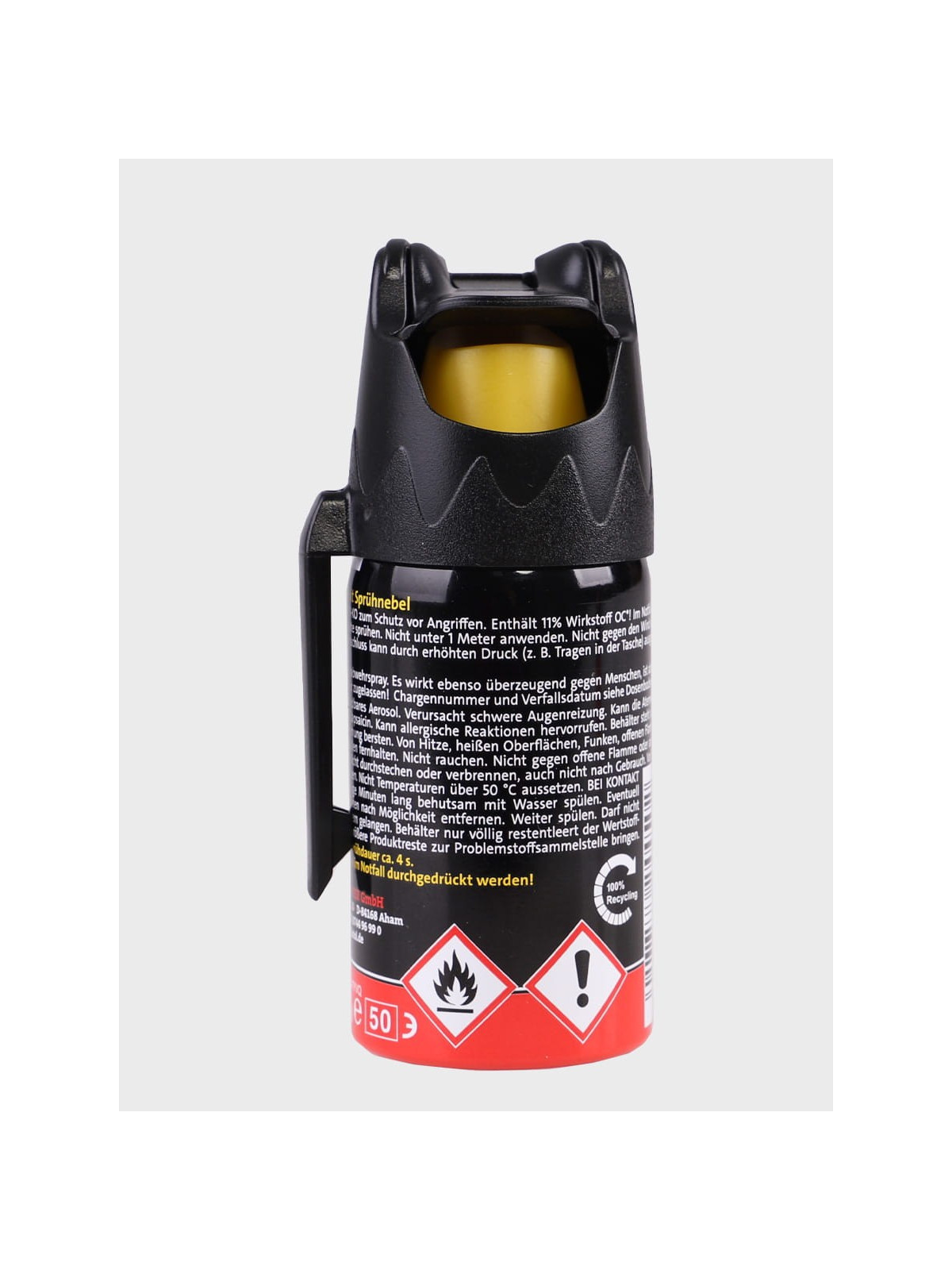 BALLISTOL KLEVER KO FOG GAZ PIEPRZOWY OBRONNY MGŁA / STOŻEK  Z KLIPSEM 40ML