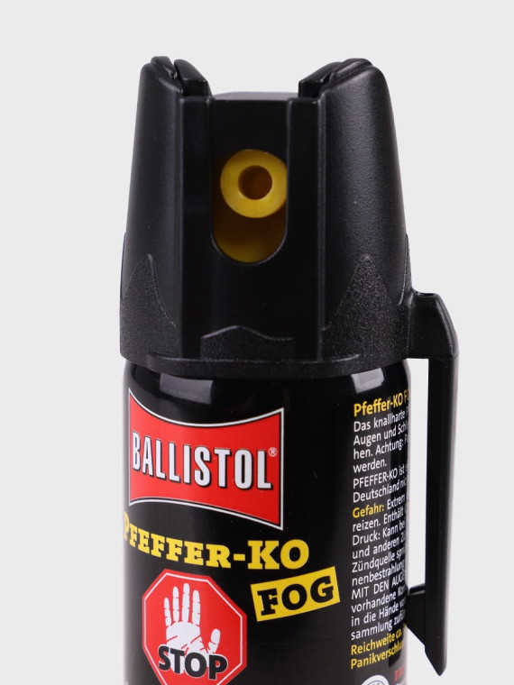 BALLISTOL KLEVER KO FOG GAZ PIEPRZOWY OBRONNY MGŁA / STOŻEK  Z KLIPSEM 40ML