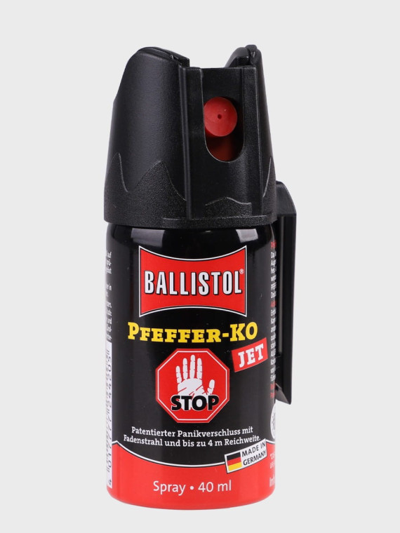 BALLISTOL KLEVER KO JET GAZ PIEPRZOWY OBRONNY STRUMIEŃ Z KLIPSEM 40ML 
