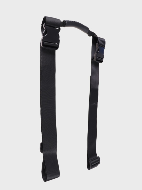 FOX OUTDOOR Pasy kompresyjne transportowe z uchwytem do przenoszenia i klamrami czarne