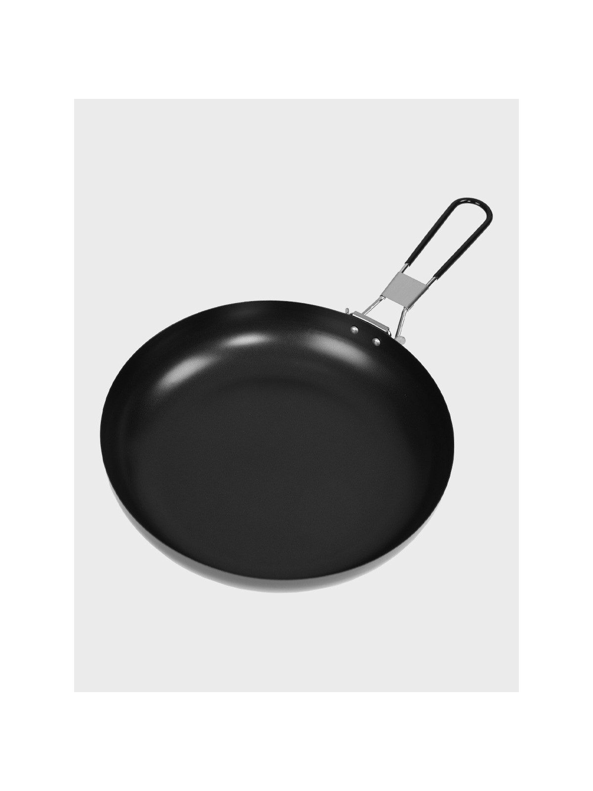 FOX OUTDOOR PATELNIA TURYSTYCZNA Z POKRYWKĄ I SKŁADANYM UCHWYTEM 24CM STAL