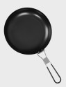 FOX OUTDOOR PATELNIA TURYSTYCZNA Z POKRYWKĄ I SKŁADANYM UCHWYTEM 24CM STAL