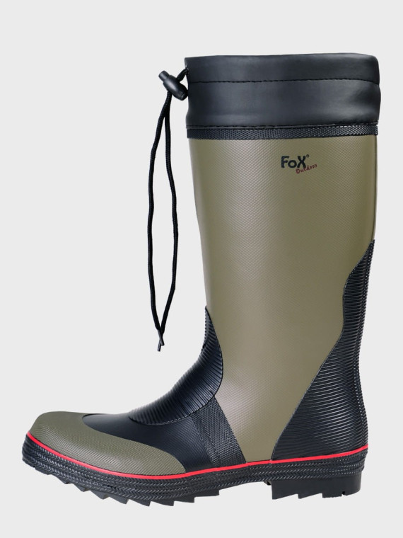 FOX OUTDOOR Kalosze całoroczne wysokie ze ściągaczem oliwkowe 46