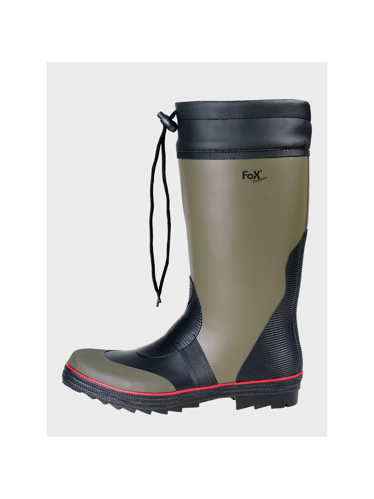 FOX OUTDOOR Kalosze całoroczne wysokie ze ściągaczem oliwkowe 46