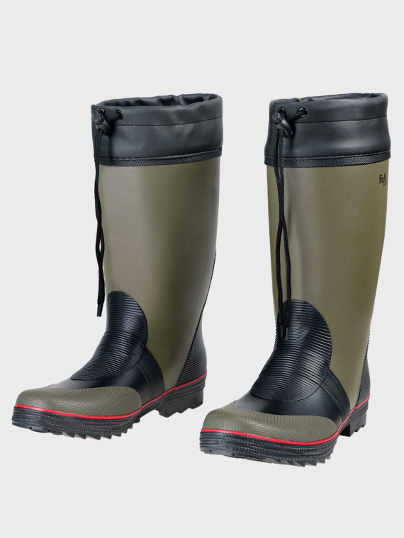 FOX OUTDOOR Kalosze całoroczne wysokie ze ściągaczem oliwkowe 46