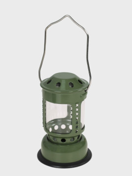 FOX OUTDOOR Lampa świecznik na tealighty z uchwytem Mini zielona