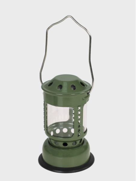 FOX OUTDOOR Lampa świecznik na tealighty z uchwytem Mini zielona