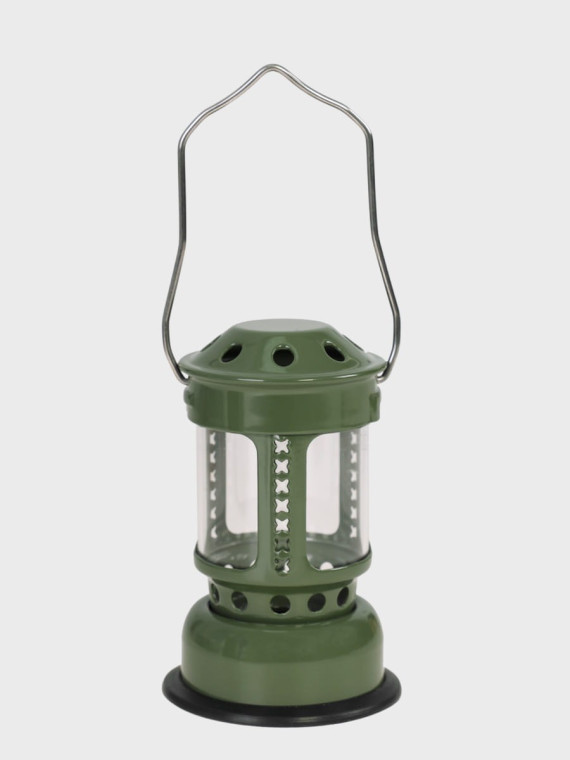 FOX OUTDOOR Lampa świecznik na tealighty z uchwytem Mini zielona