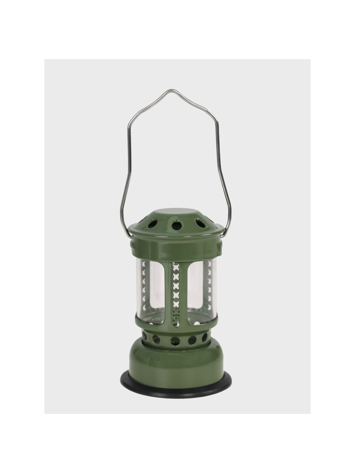 FOX OUTDOOR Lampa świecznik na tealighty z uchwytem Mini zielona