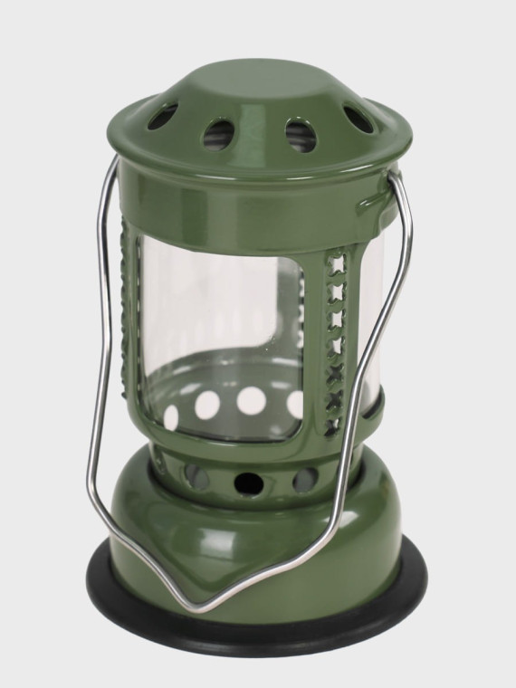 FOX OUTDOOR Lampa świecznik na tealighty z uchwytem Mini zielona