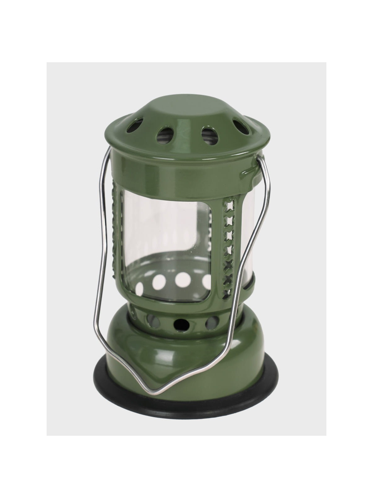 FOX OUTDOOR Lampa świecznik na tealighty z uchwytem Mini zielona
