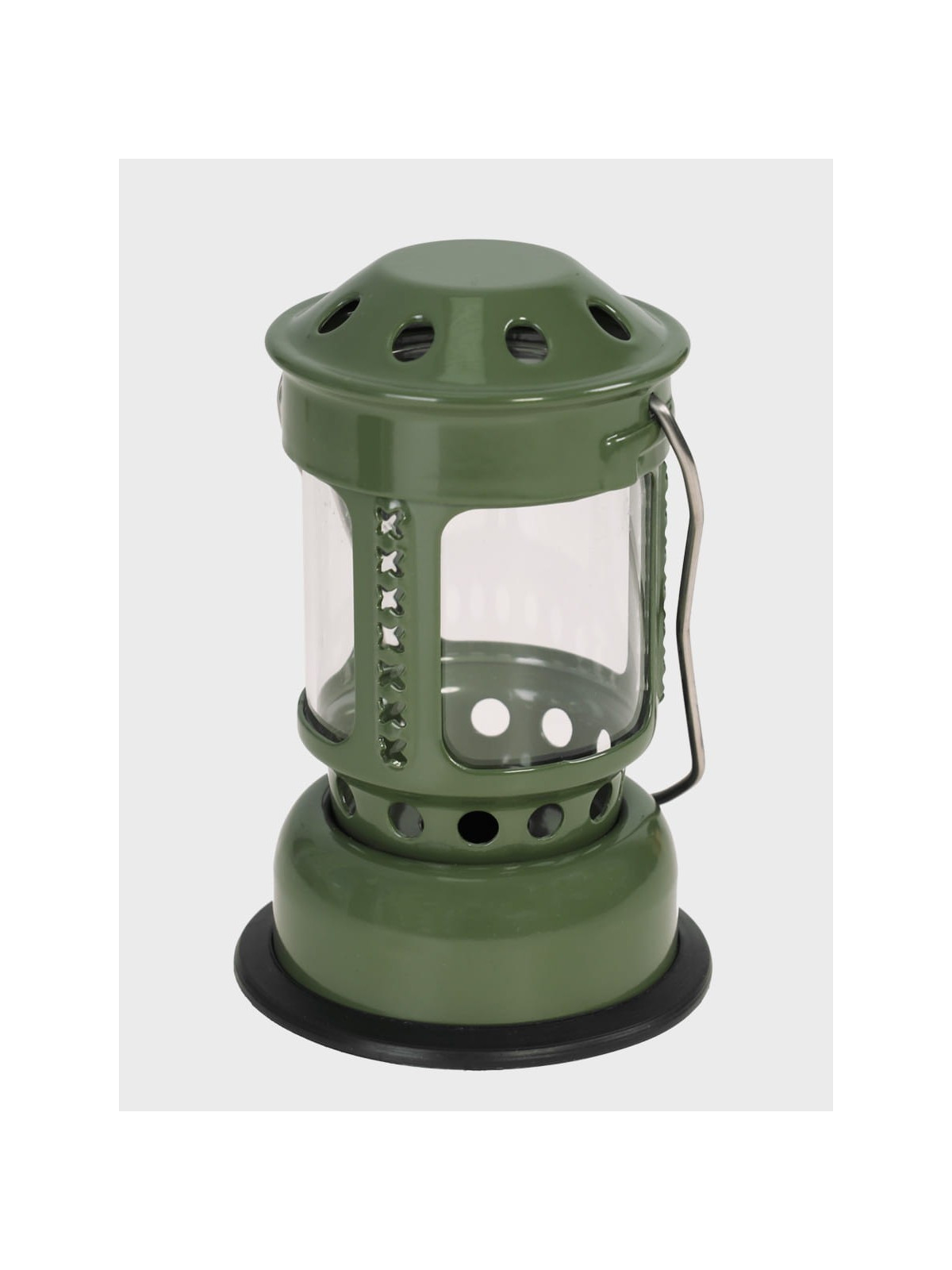FOX OUTDOOR Lampa świecznik na tealighty z uchwytem Mini zielona