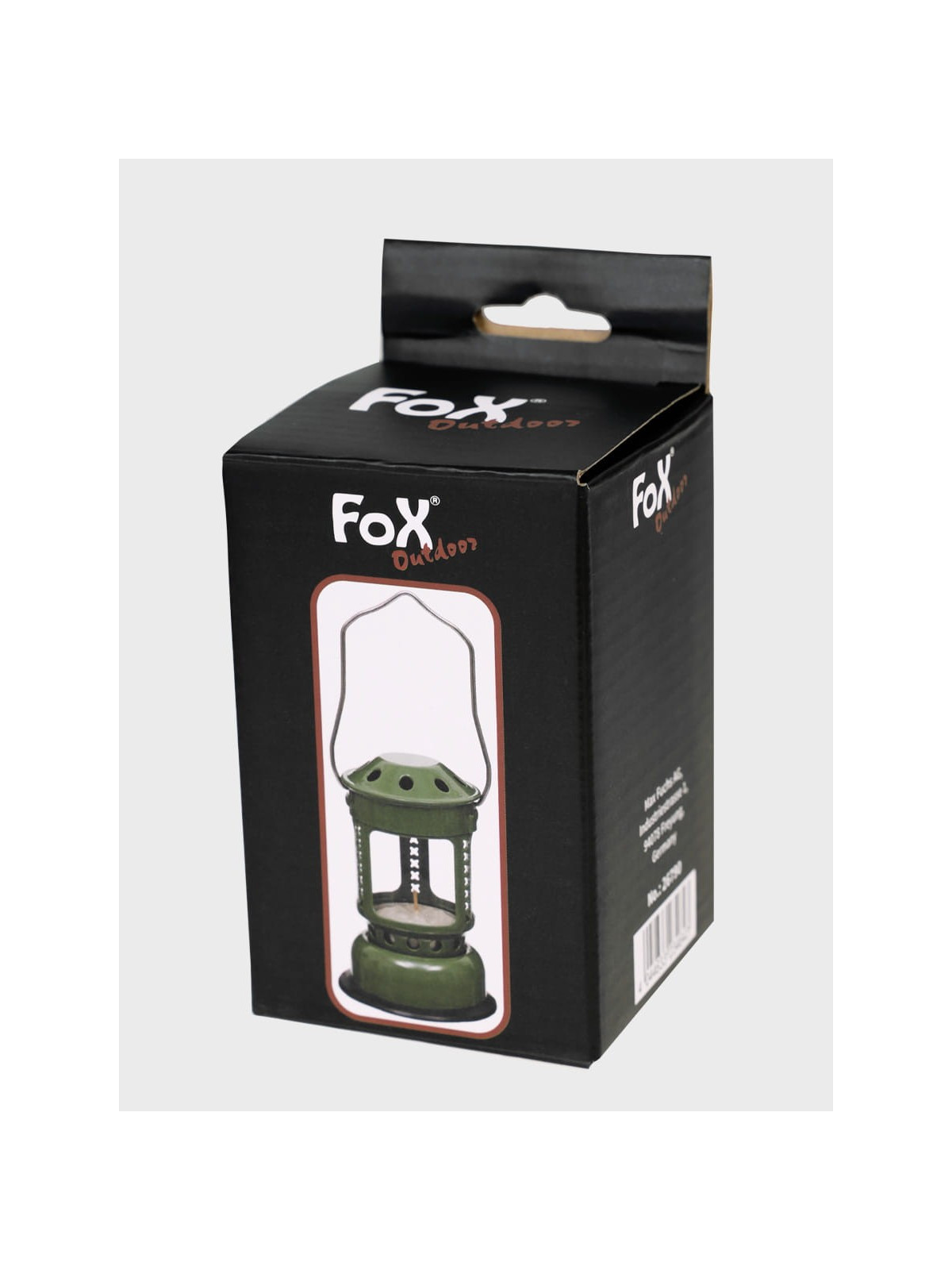 FOX OUTDOOR Lampa świecznik na tealighty z uchwytem Mini zielona