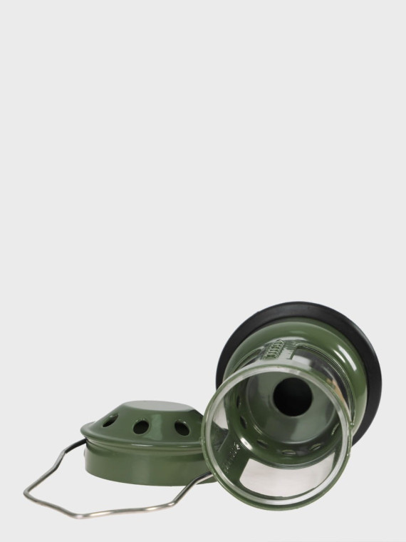 FOX OUTDOOR Lampa świecznik na tealighty z uchwytem Mini zielona
