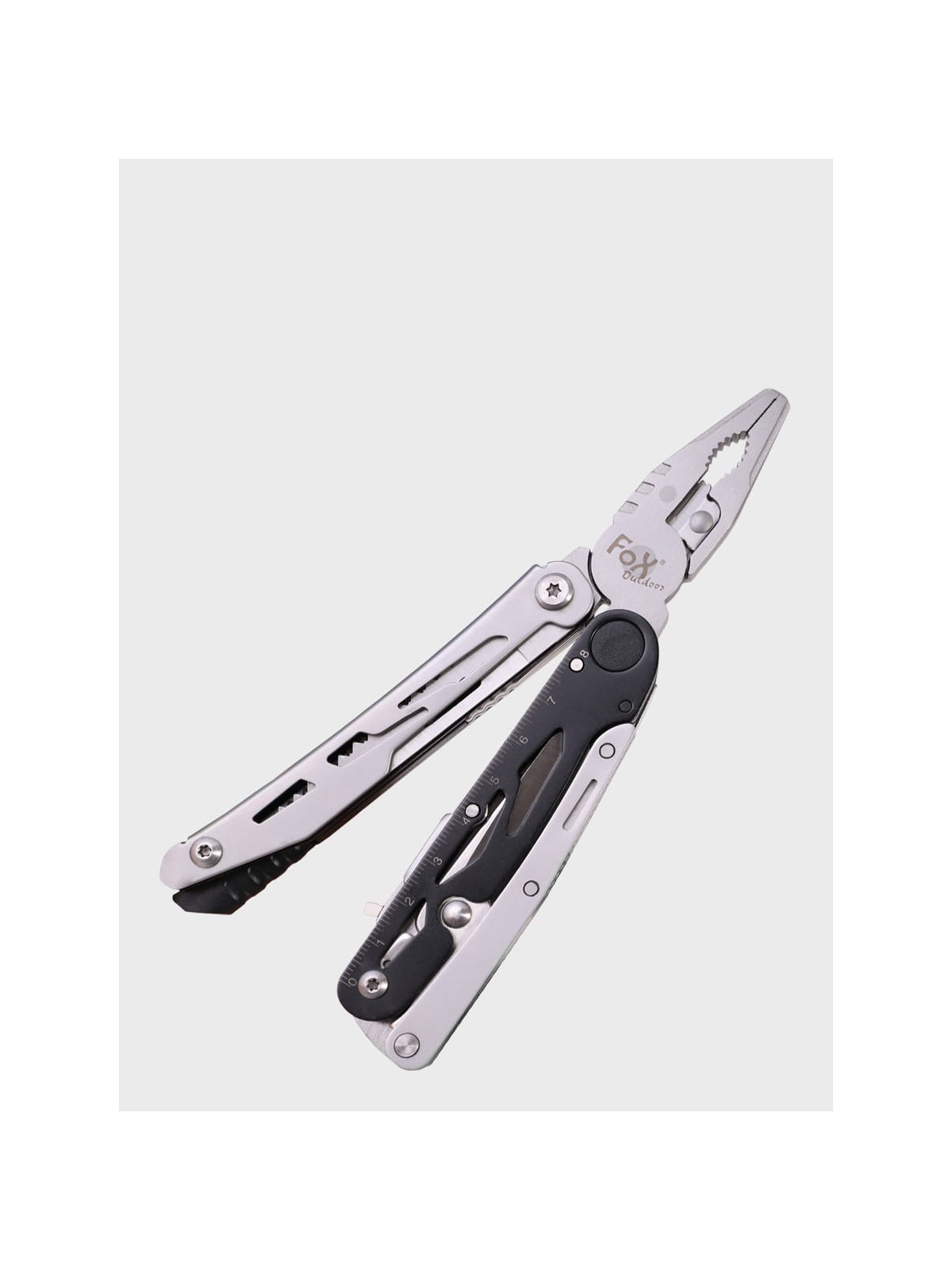 FOX OUTDOOR Multitool narzędzie wielofunkcyjne multitool zestaw z nożyczkami bitami etui