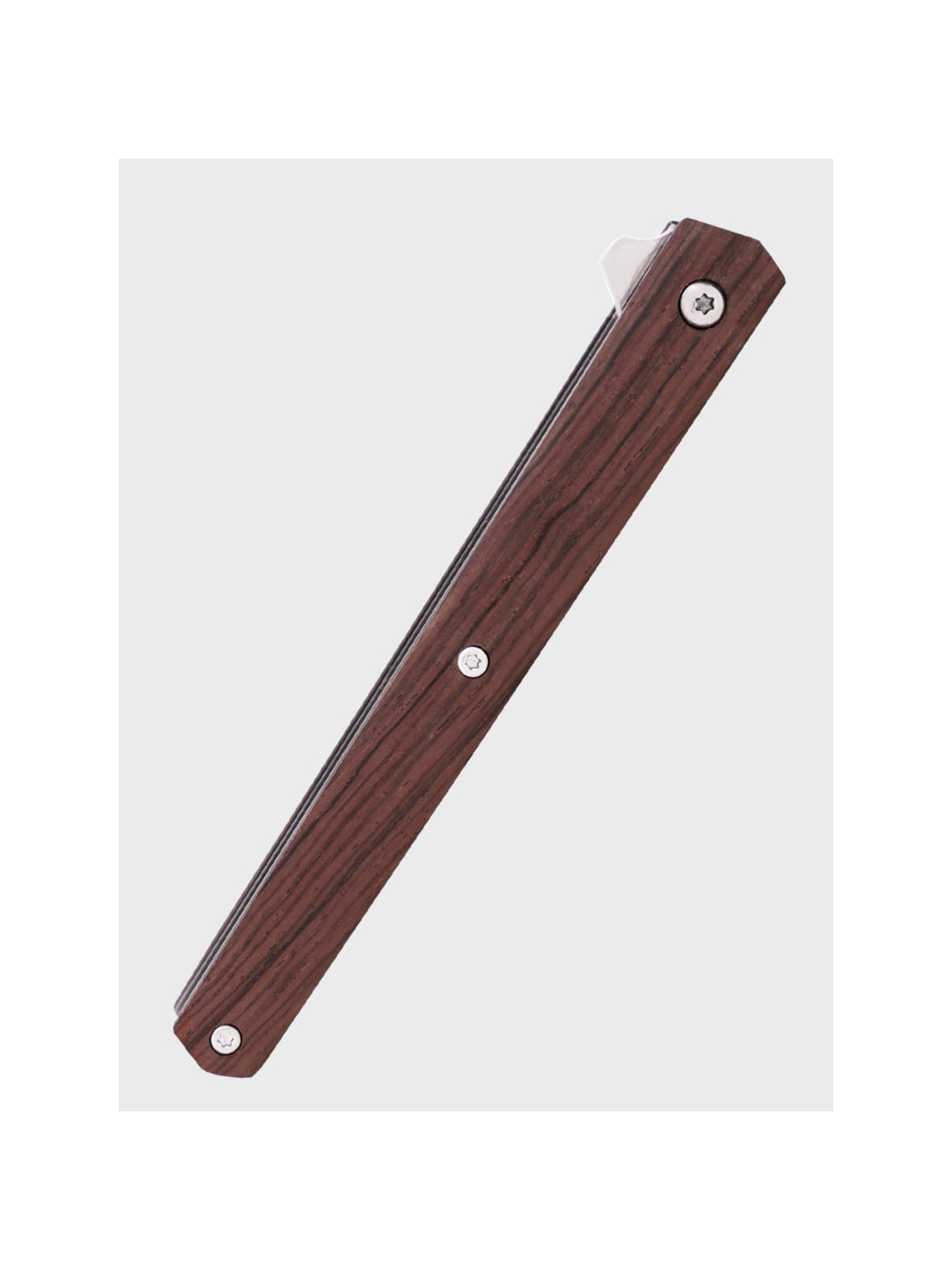 FOX OUTDOOR Nóż składany turystyczny Slim Wooden Handle