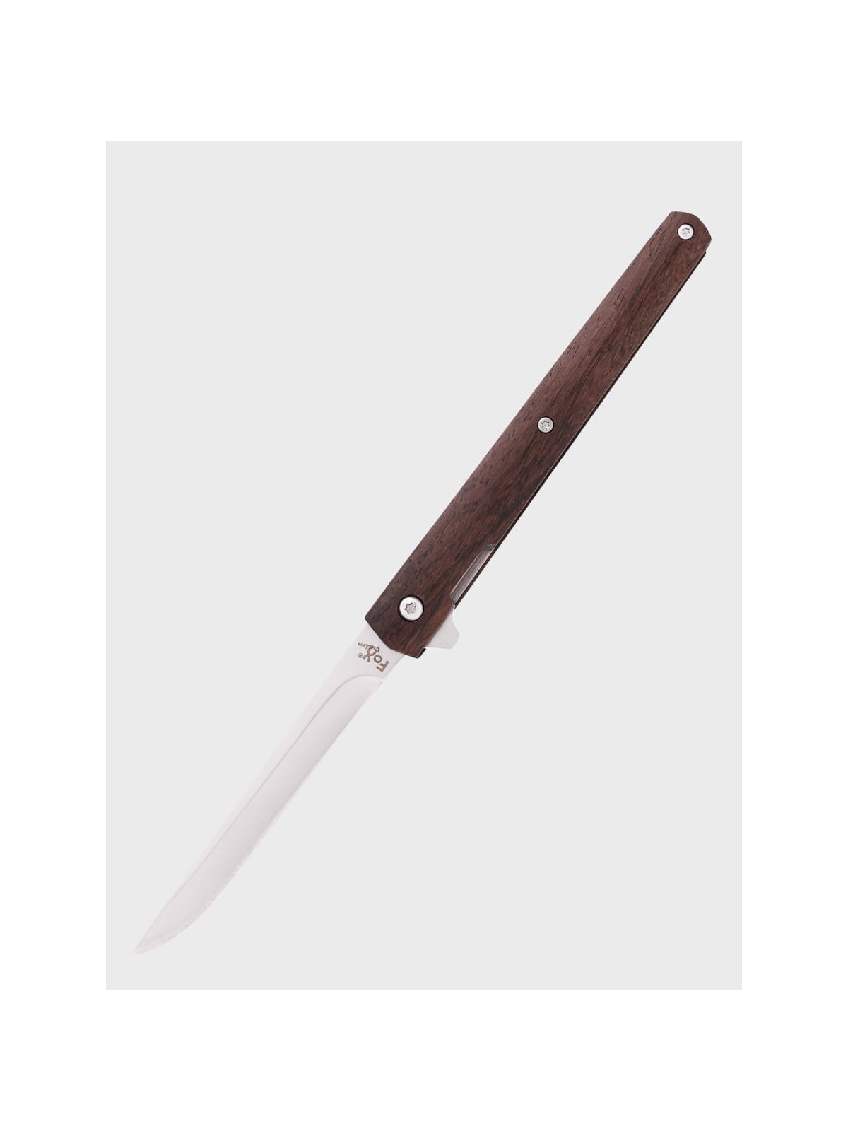 FOX OUTDOOR Nóż składany turystyczny Slim Wooden Handle