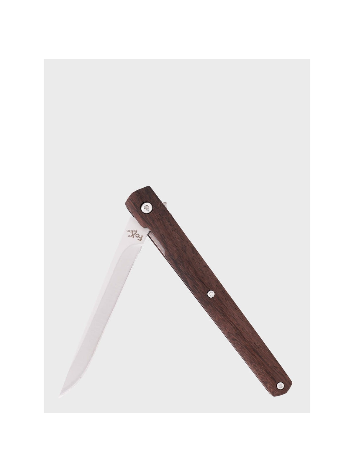 FOX OUTDOOR Nóż składany turystyczny Slim Wooden Handle