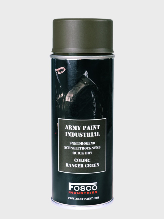FOSCO INDUSTRIES Farba w Sprayu do Maskowania Broni Sprzętu 400ml Ranger Green