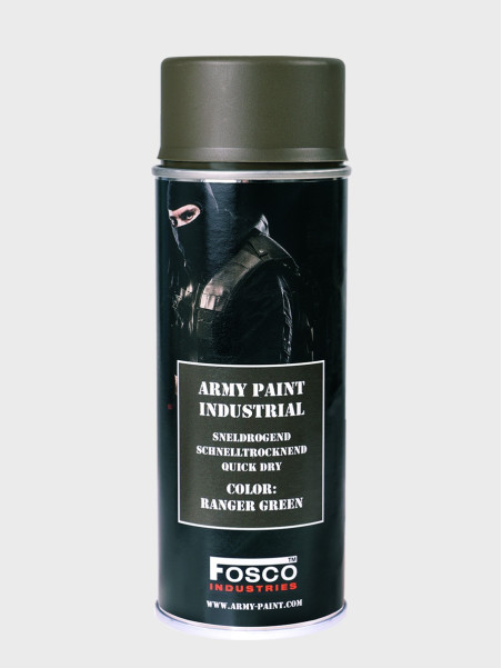 FOSCO INDUSTRIES Farba w Sprayu do Maskowania Broni Sprzętu 400ml Ranger Green