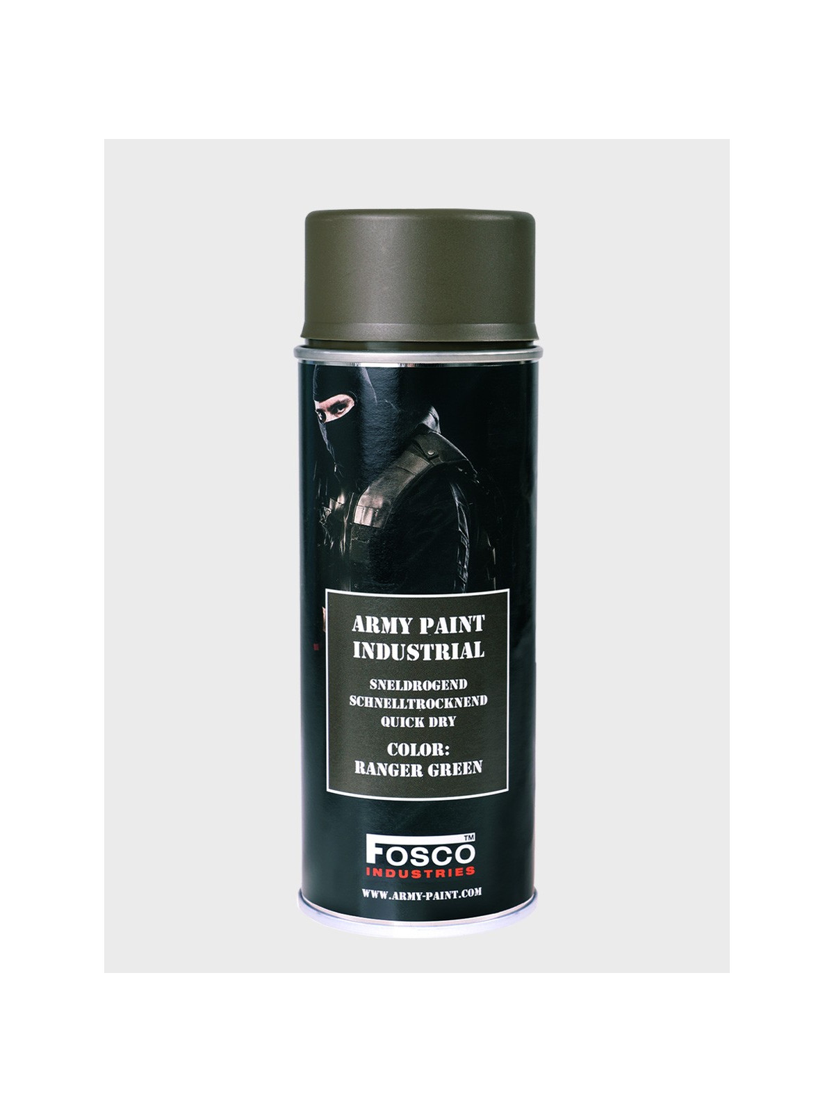 FOSCO INDUSTRIES Farba w Sprayu do Maskowania Broni Sprzętu 400ml Ranger Green