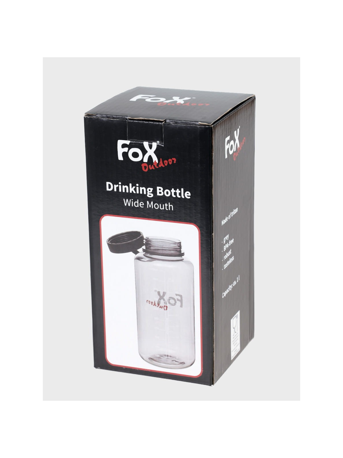 FOX OUTDOOR Butelka na wodę turystyczna Bidon 1L Tritan 