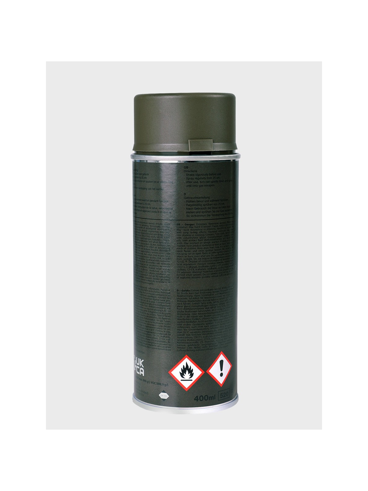 FOSCO INDUSTRIES Farba w Sprayu do Maskowania Broni Sprzętu 400ml Ranger Green