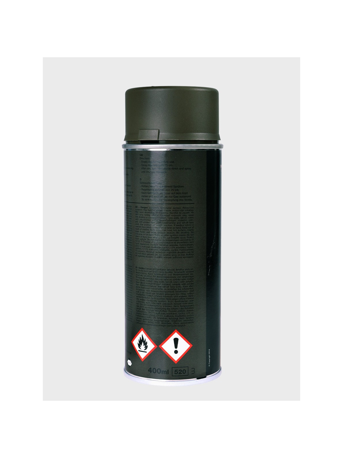 FOSCO INDUSTRIES Farba w Sprayu do Maskowania Broni Sprzętu 400ml Ranger Green