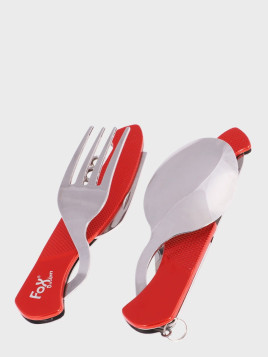 FOX OUTDOOR NIEZBĘDNIK TURYSTYCZNY SKŁADANY 7w1 CZERWONY