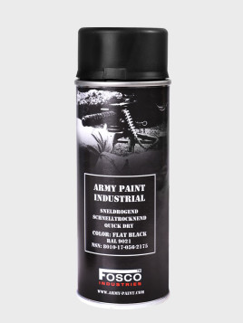 FOSCO INDUSTRIES Farba w Sprayu do Maskowania Broni Sprzętu 400ml Czarny Mat