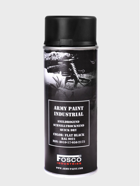 FOSCO INDUSTRIES Farba w Sprayu do Maskowania Broni Sprzętu 400ml Czarny Mat