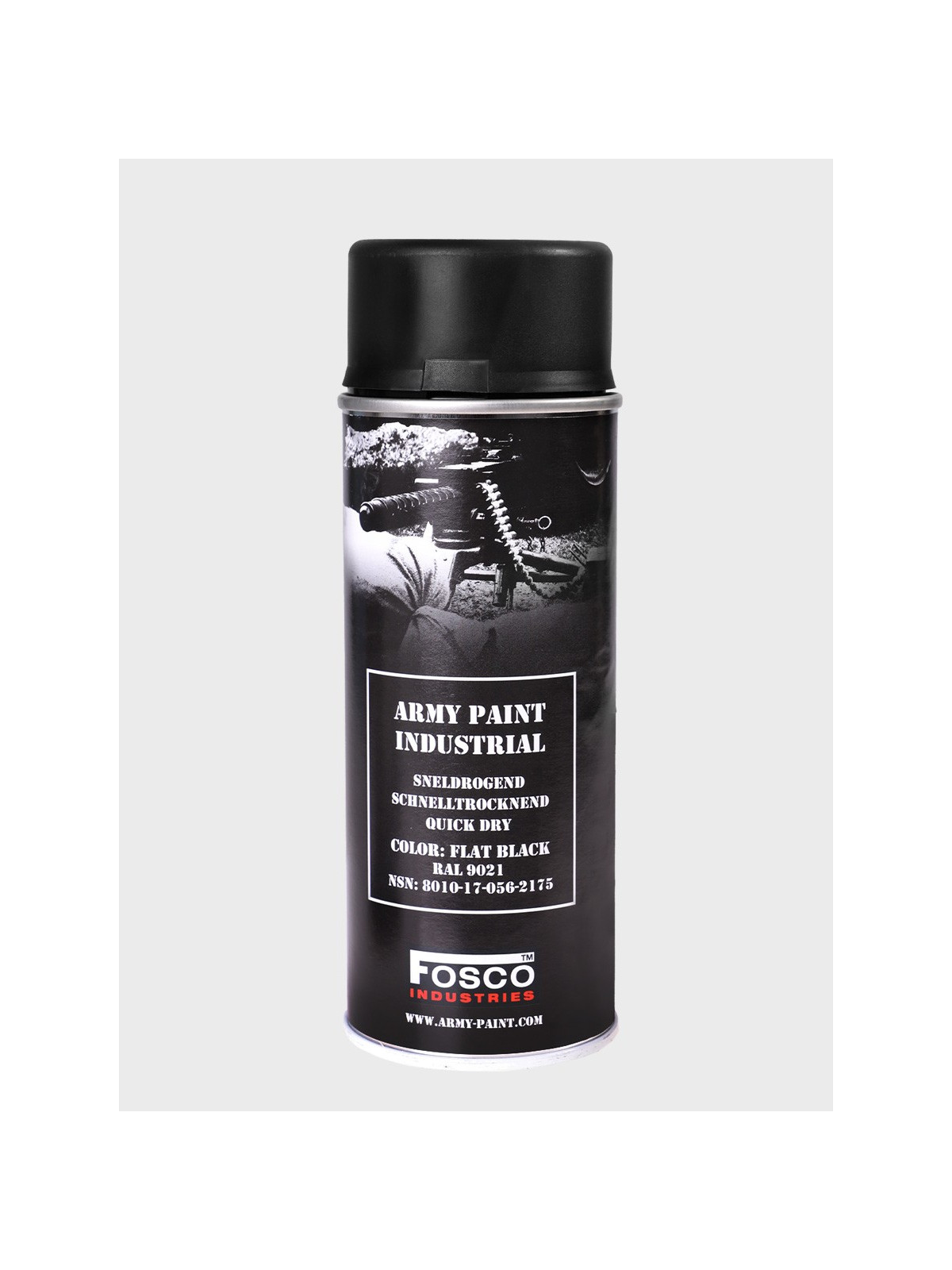 FOSCO INDUSTRIES Farba w Sprayu do Maskowania Broni Sprzętu 400ml Czarny Mat