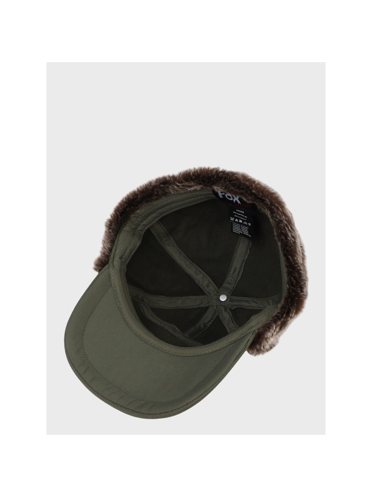 FOX OUTDOOR CZAPKA USZATKA ZIMOWA MĘSKA TRAPPER OLIWKOWA