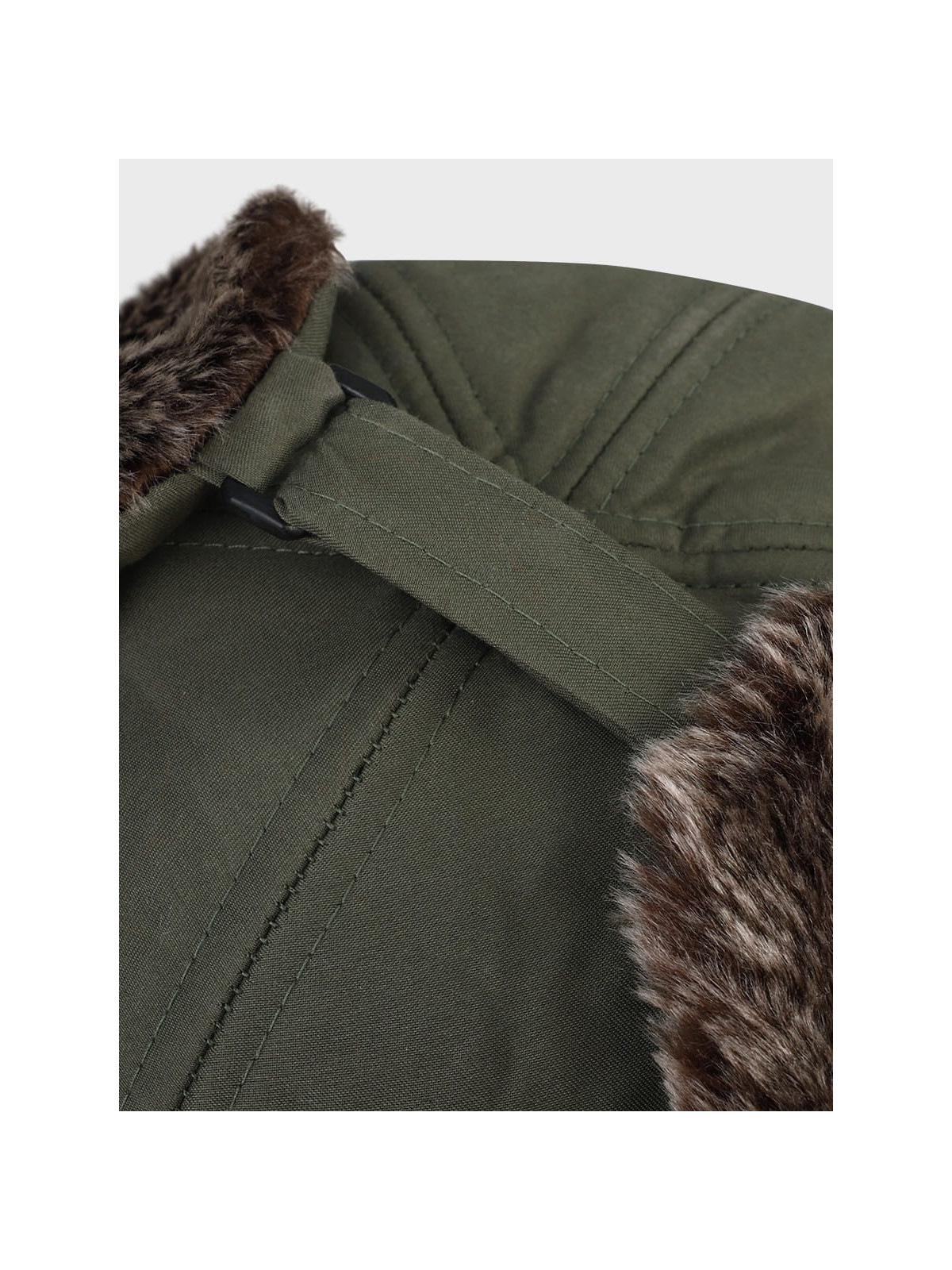 FOX OUTDOOR CZAPKA USZATKA ZIMOWA MĘSKA TRAPPER OLIWKOWA