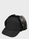 FOX OUTDOOR CZAPKA USZATKA ZIMOWA MĘSKA TRAPPER CZARNA