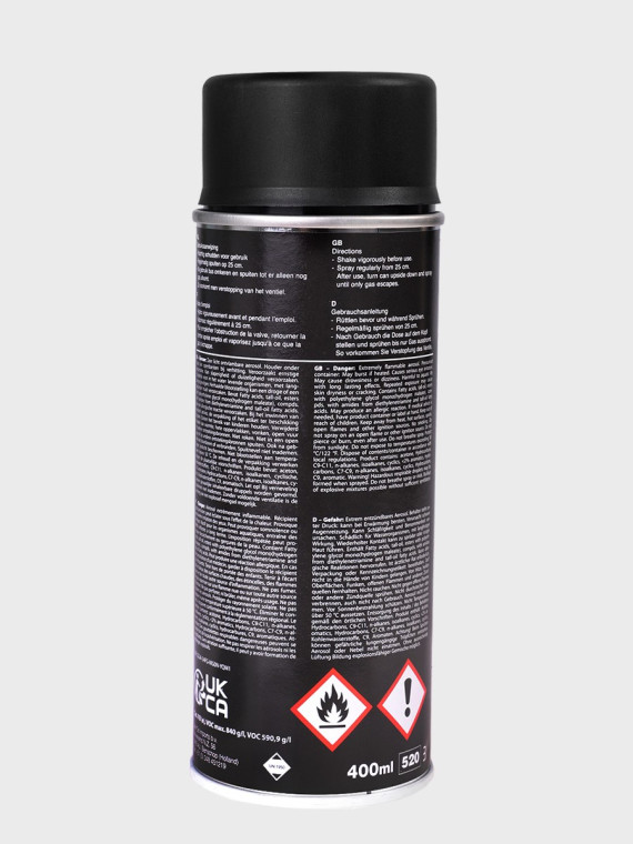 FOSCO INDUSTRIES Farba w Sprayu do Maskowania Broni Sprzętu 400ml Czarny Mat