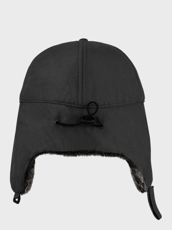 FOX OUTDOOR CZAPKA USZATKA ZIMOWA MĘSKA TRAPPER CZARNA