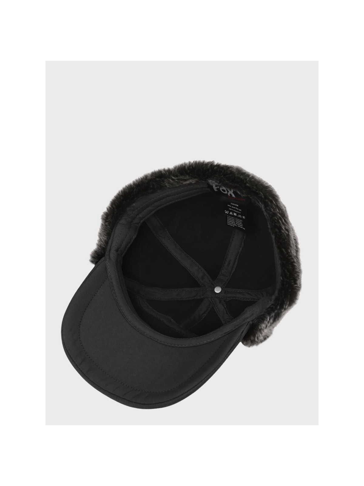 FOX OUTDOOR CZAPKA USZATKA ZIMOWA MĘSKA TRAPPER CZARNA