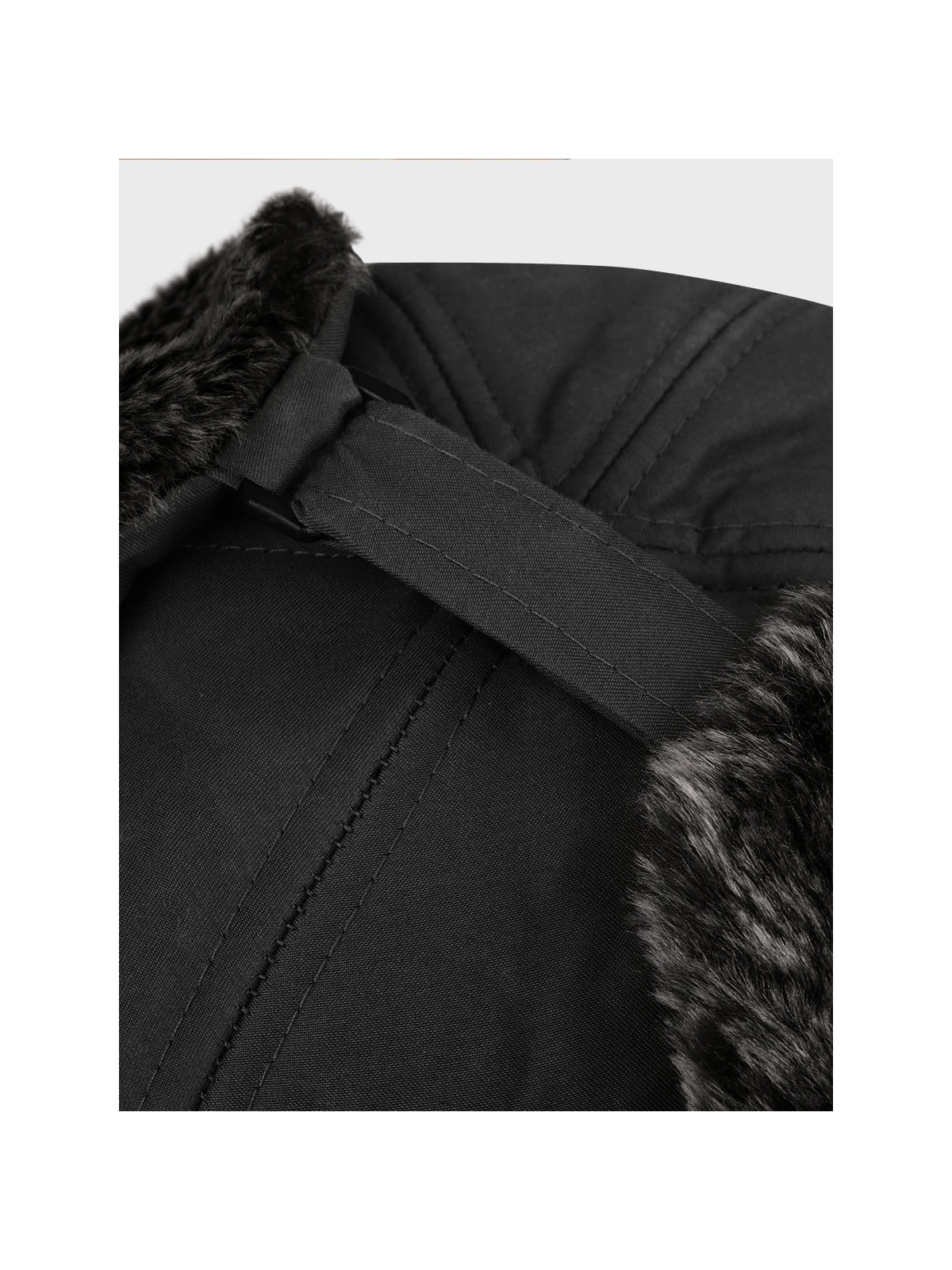 FOX OUTDOOR CZAPKA USZATKA ZIMOWA MĘSKA TRAPPER CZARNA