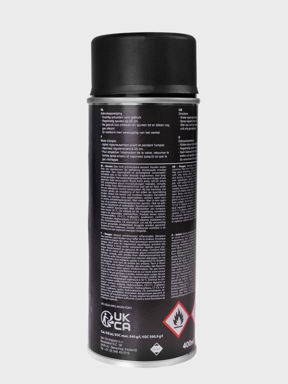 FOSCO INDUSTRIES Farba w Sprayu do Maskowania Broni Sprzętu 400ml Czarny Mat