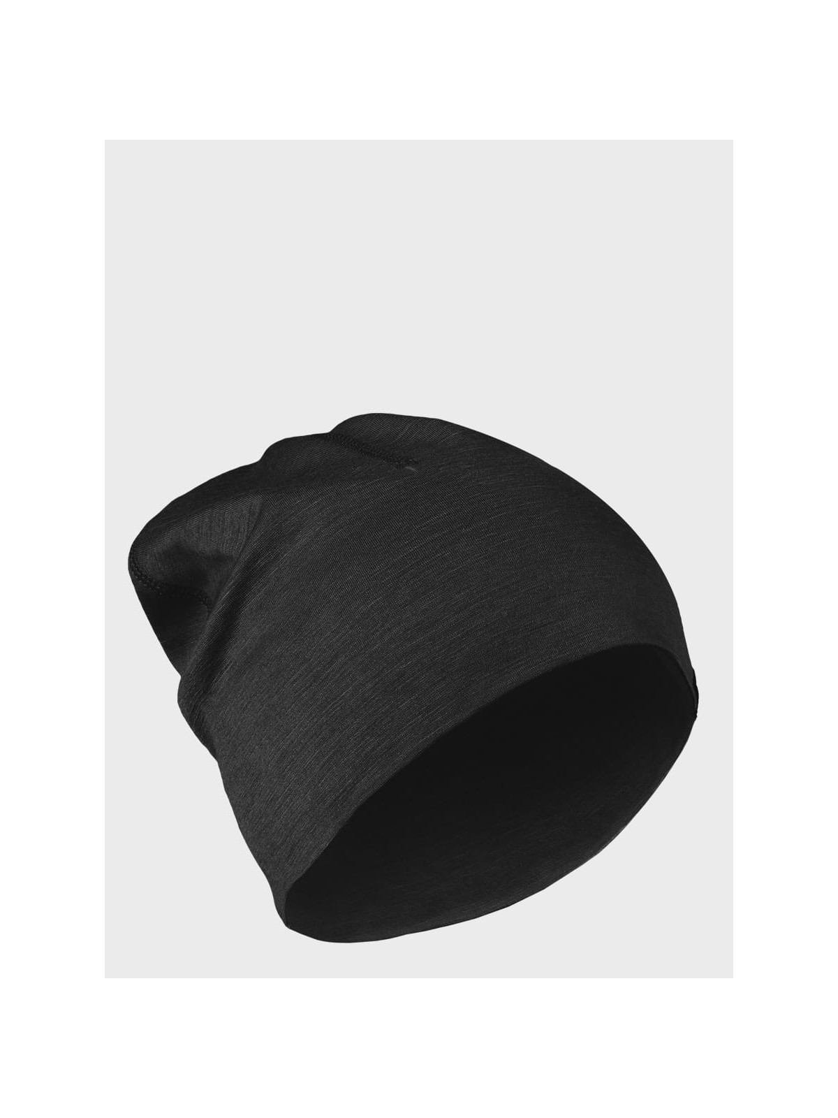 FOX OUTDOOR CZAPKA ZIMOWA WEŁNA MERINO TERMOAKTYWNA CZARNA