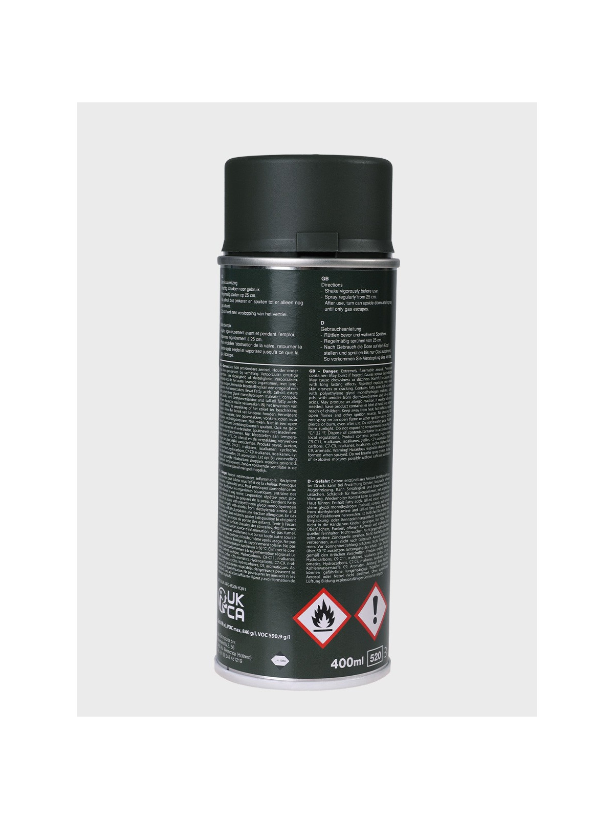 FOSCO INDUSTRIES Farba w Sprayu do Maskowania Broni Sprzętu 400ml DDR GREEN