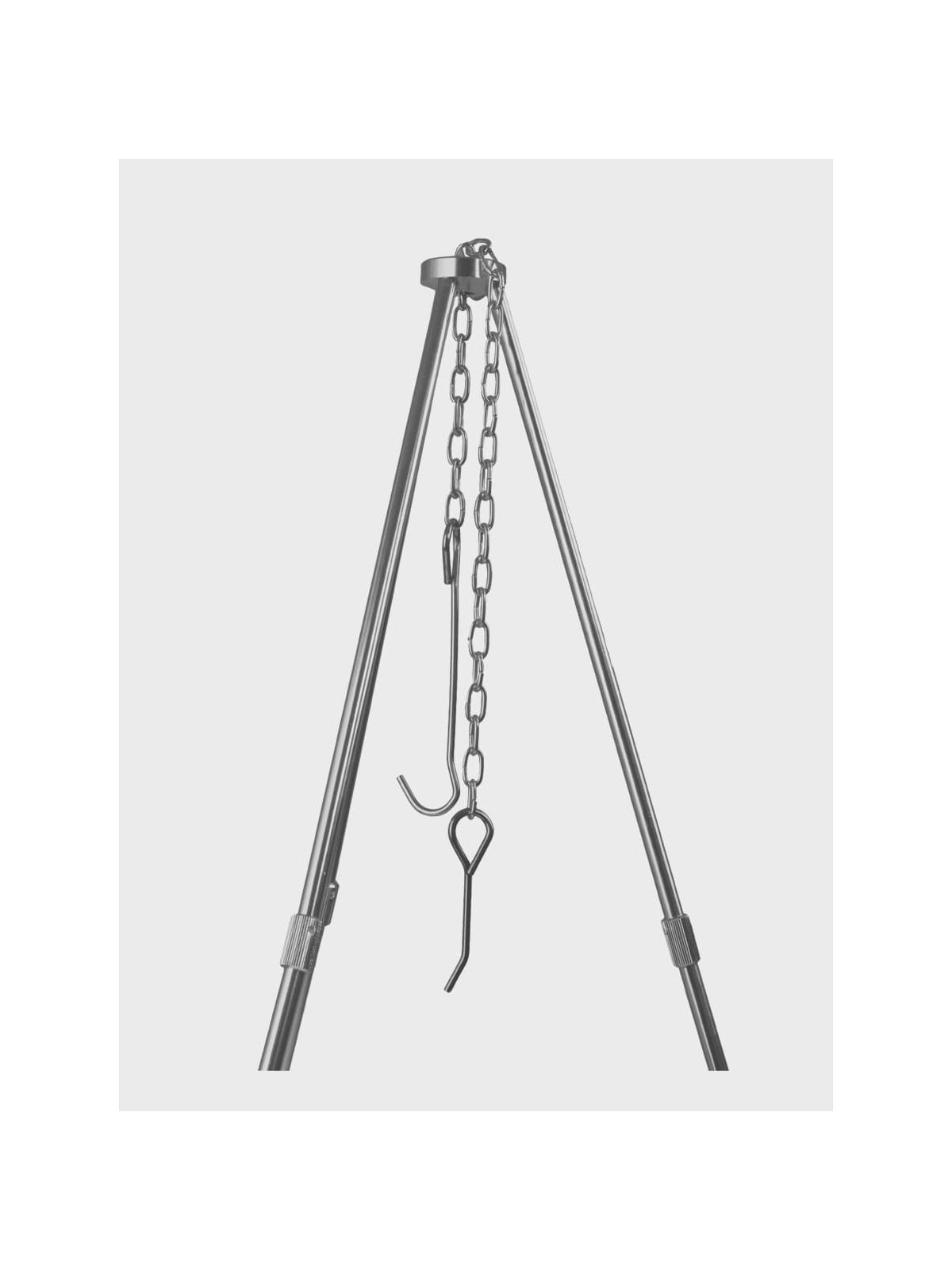 FOX OUTDOOR TRÓJNÓG SKŁADANY STOJAK NAD OGNISKO ALUMINIUM