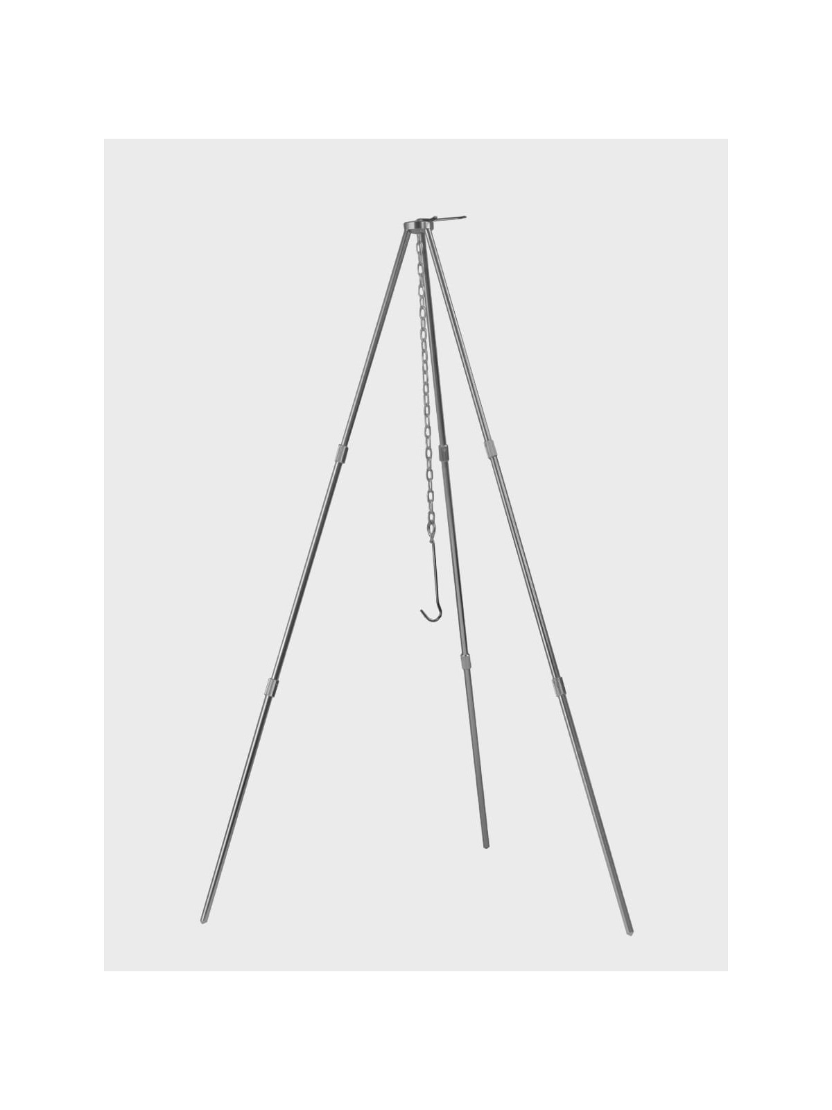 FOX OUTDOOR TRÓJNÓG SKŁADANY STOJAK NAD OGNISKO ALUMINIUM