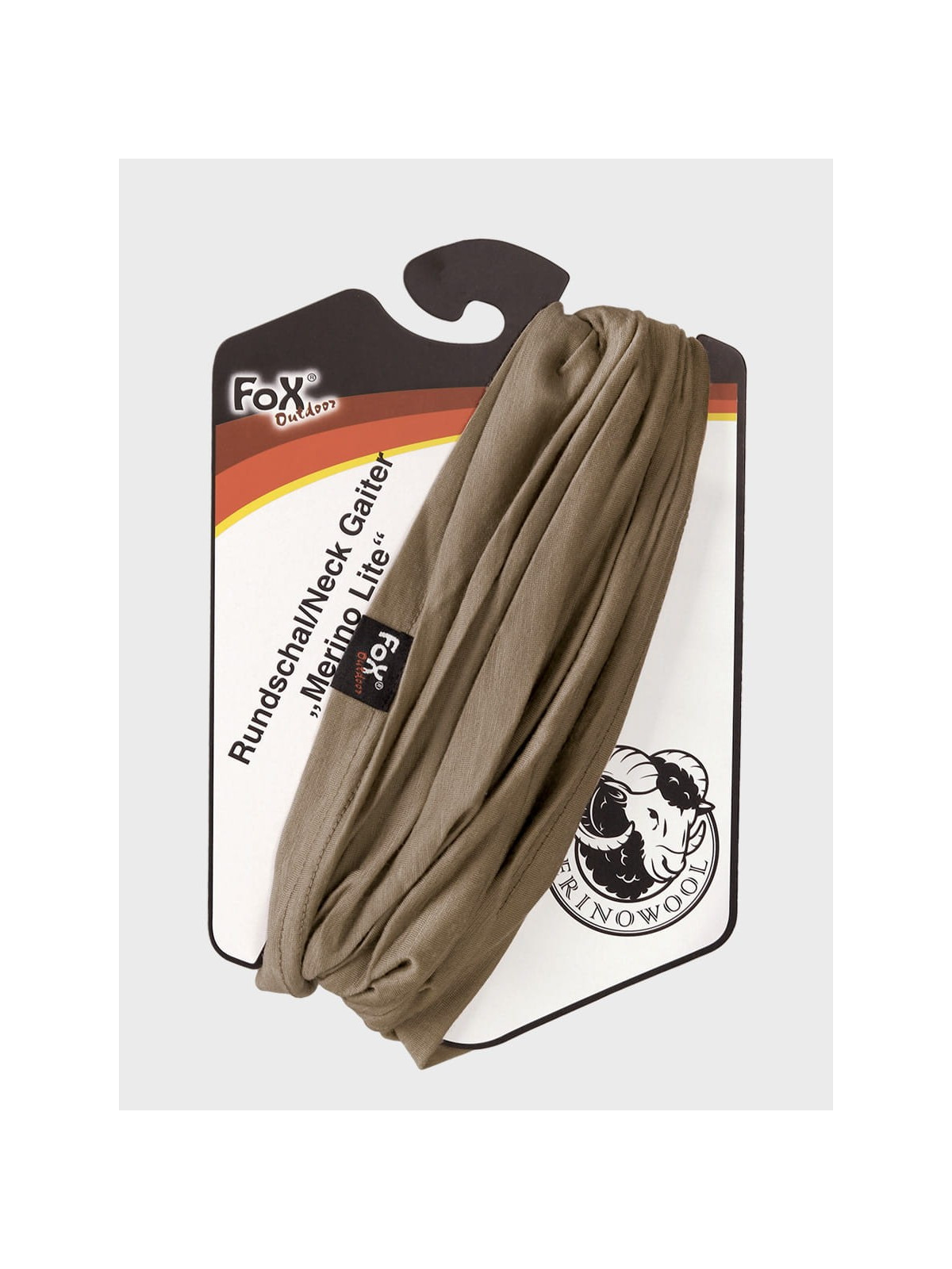 FOX OUTDOOR KOMIN CHUSTA WIELOFUNKCYJNA MERINO LITE COYOTE