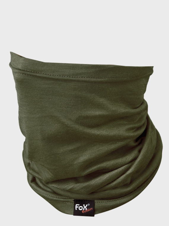 FOX OUTDOOR KOMIN CHUSTA WIELOFUNKCYJNA MERINO LITE OLIWKOWY