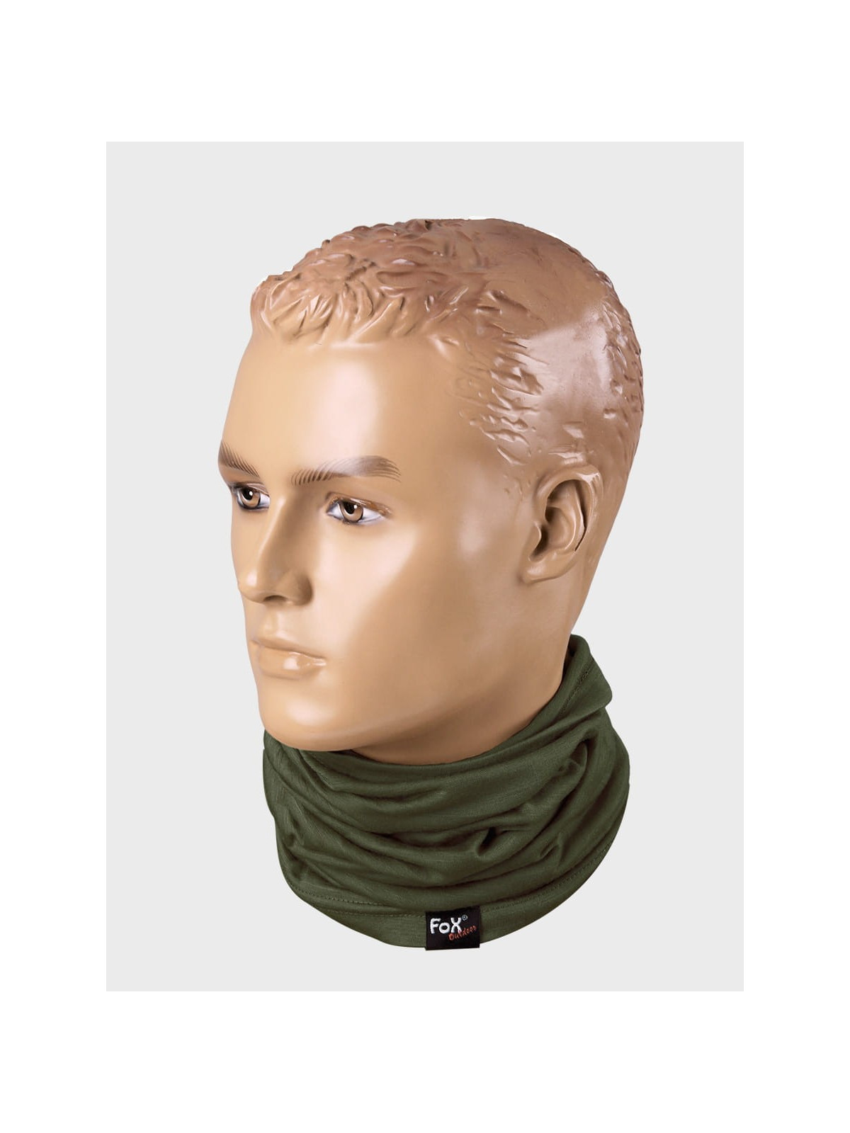 FOX OUTDOOR KOMIN CHUSTA WIELOFUNKCYJNA MERINO LITE OLIWKOWY